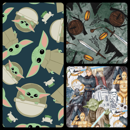 Customized Blankets- Green Alien and Rings