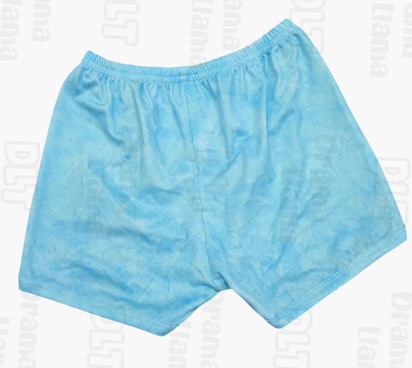 3T 4T 5-6 6-7 10-12 (3) Faux Denim Tie Dye Vibes TDB Shorties *Ready to Ship!*