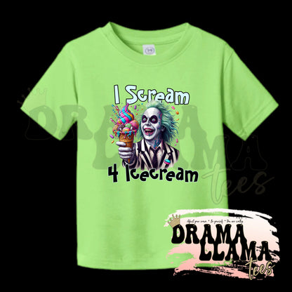 Toddler Spooky Drop 1 Tees- KEY LIME