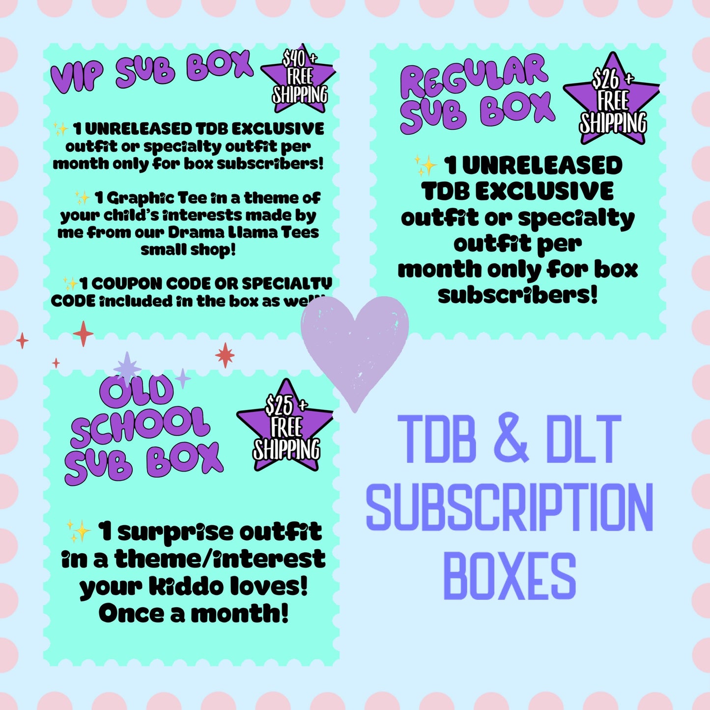 Subscription Boxes Basic Option (1 Unreleased Exclusive Monthly)