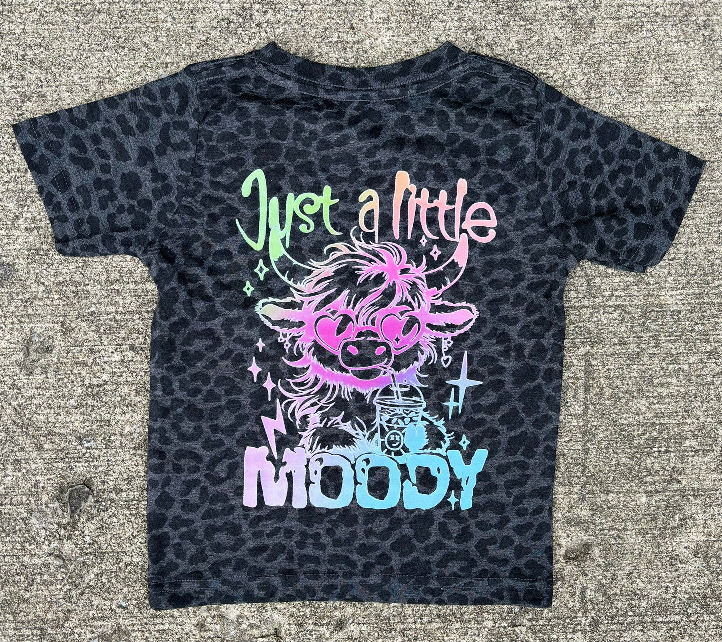 Just a Little MOOODY on Black Leopard (Double Sided)