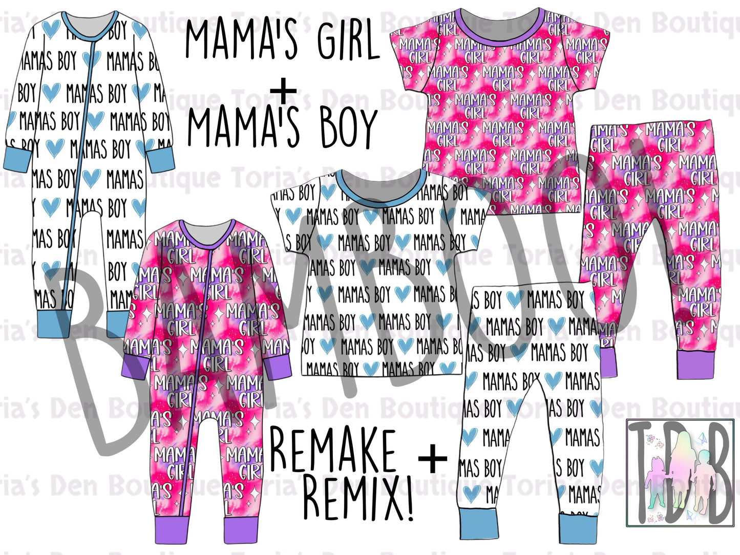 Throwback 3: Mama's Girl + Mama's Boy BAMBOO Lounge Sets & Zippies: Zippies REMAKE, Sets REMIXX! Pre-Order | Shipping is FREE at checkout!