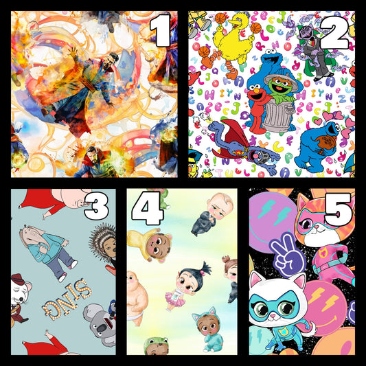 Customized Blankets- Random Inspired (Strange, Sesame, Sing, Boss Baby, Super K)