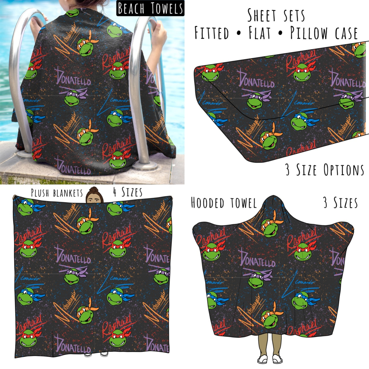 Cowabunga 2 Personalized Items ~ Sheets, Pillowcases, Blankets, Towels ~