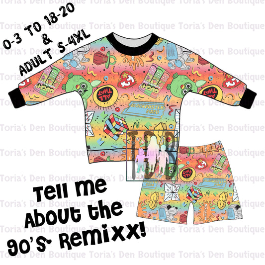 Throwback 1: Mama, Tell Me About the 90's Unisex Lounge Set (Adult & Kids! REMIXX! Pre-Order