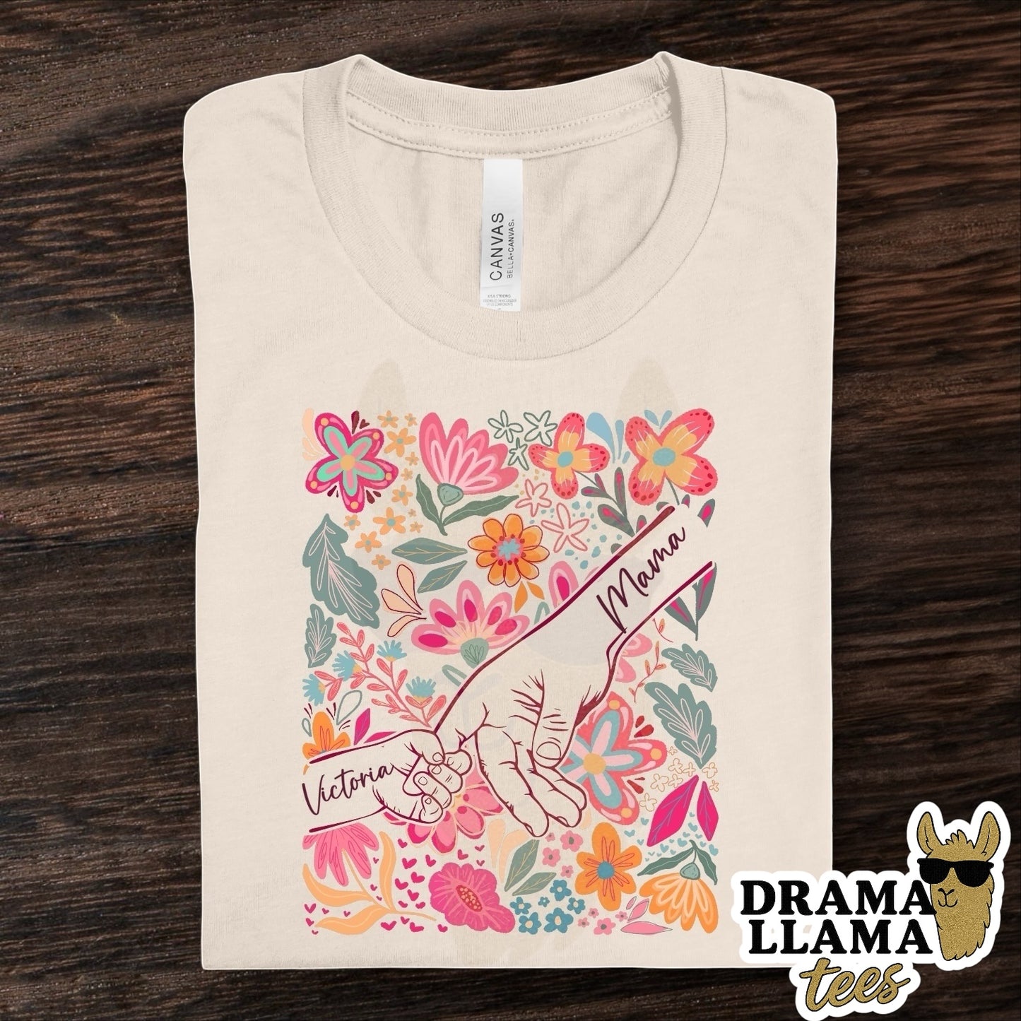 Floral Hands Personalized Tee/Sweatshirt (Multiple Color Options!): DLTPO