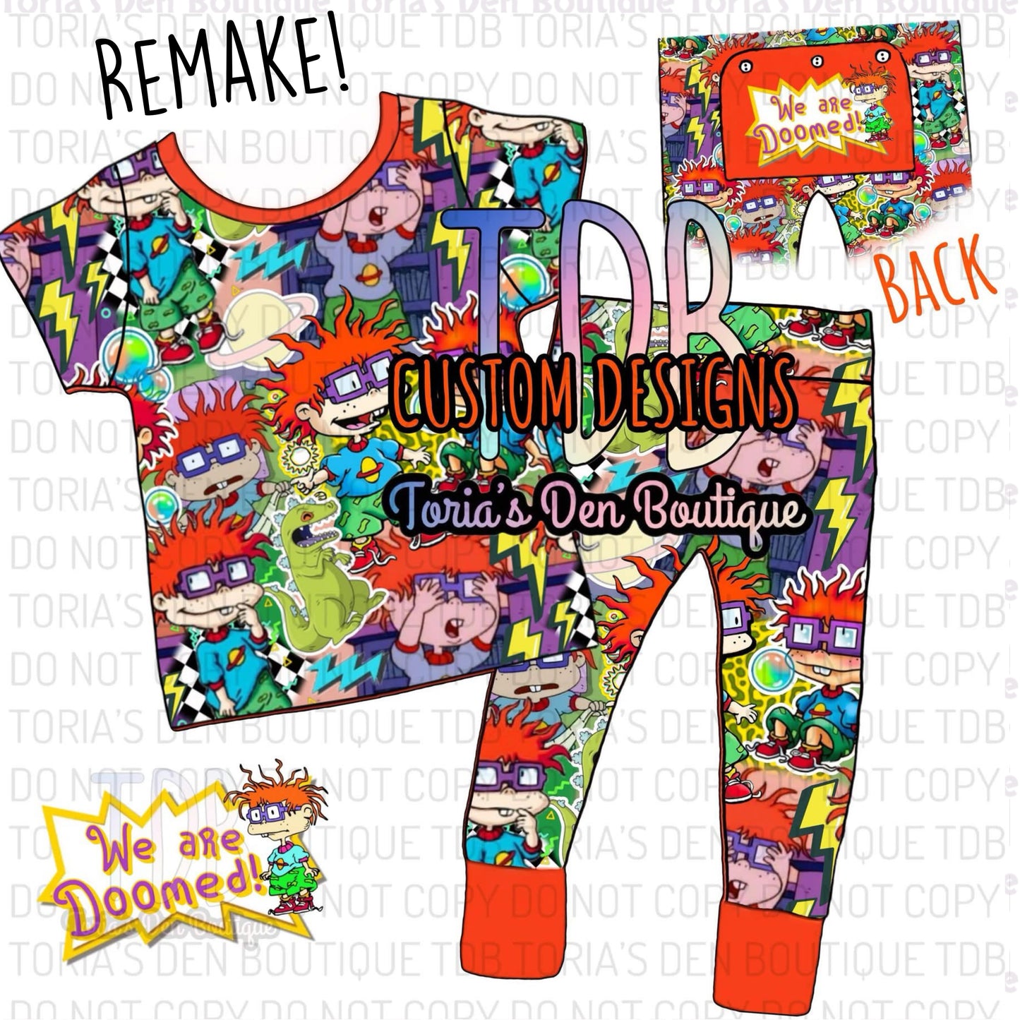 Throwback 5: *ALL TIME BEST-SELLER* We're DOOMED! Unisex Lounge Set! REMAKE! Pre-Order | Shipping is FREE at checkout!