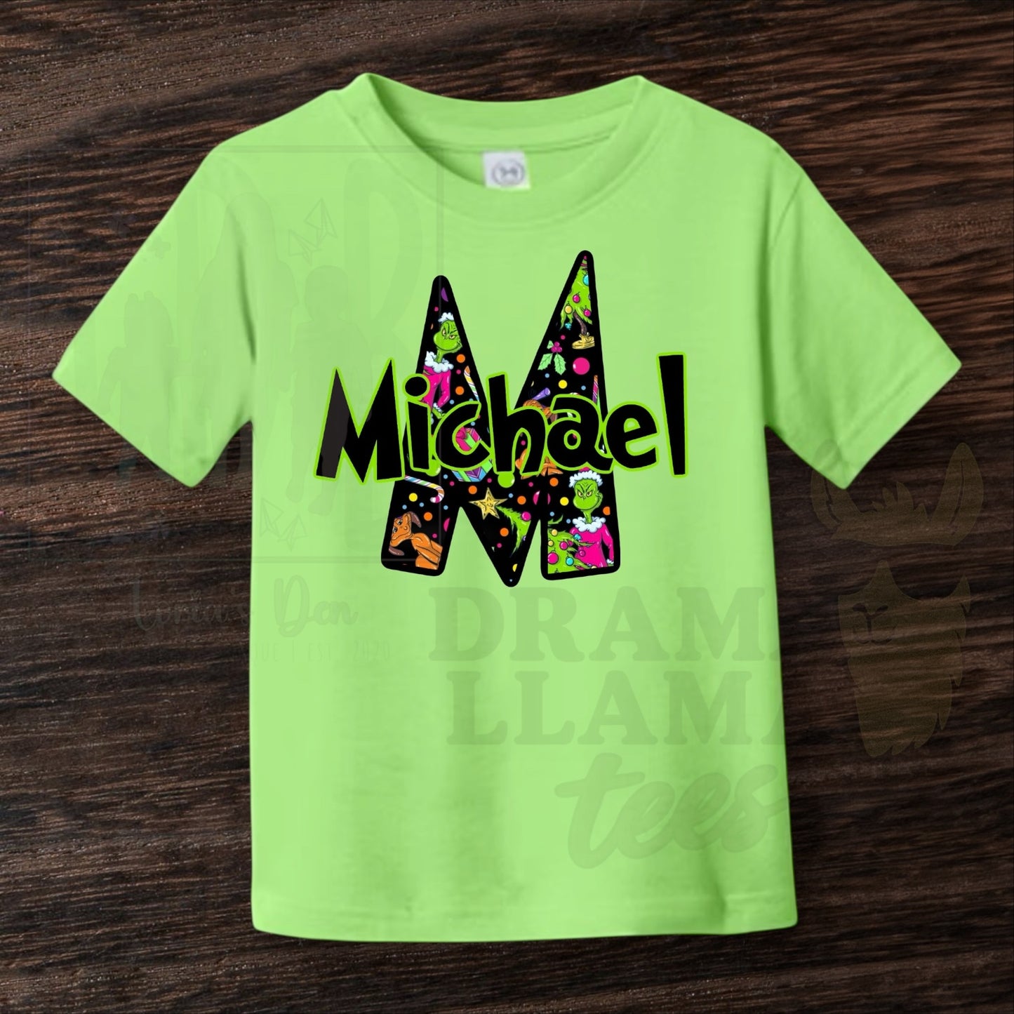 Rainbow Green Christmas Tees: DLTPO