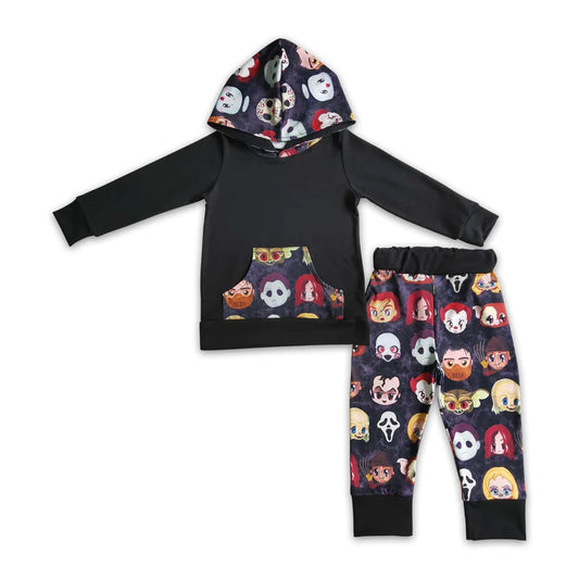 ᴡᴇᴇᴋʟʏ ᴘʀᴇ ᴏʀᴅᴇʀ Halloween Horror Babies Hoodie Set