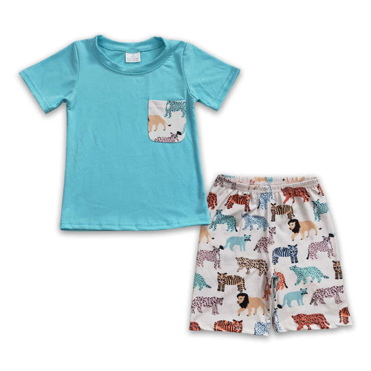 ᴡᴇᴇᴋʟʏ ᴘʀᴇ ᴏʀᴅᴇʀ Zoo Animal Shorts Set