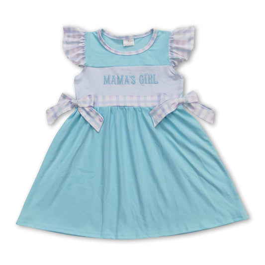 ᴡᴇᴇᴋʟʏ ᴘʀᴇ ᴏʀᴅᴇʀ  Blue Embroidered Mama’s Girl Dress