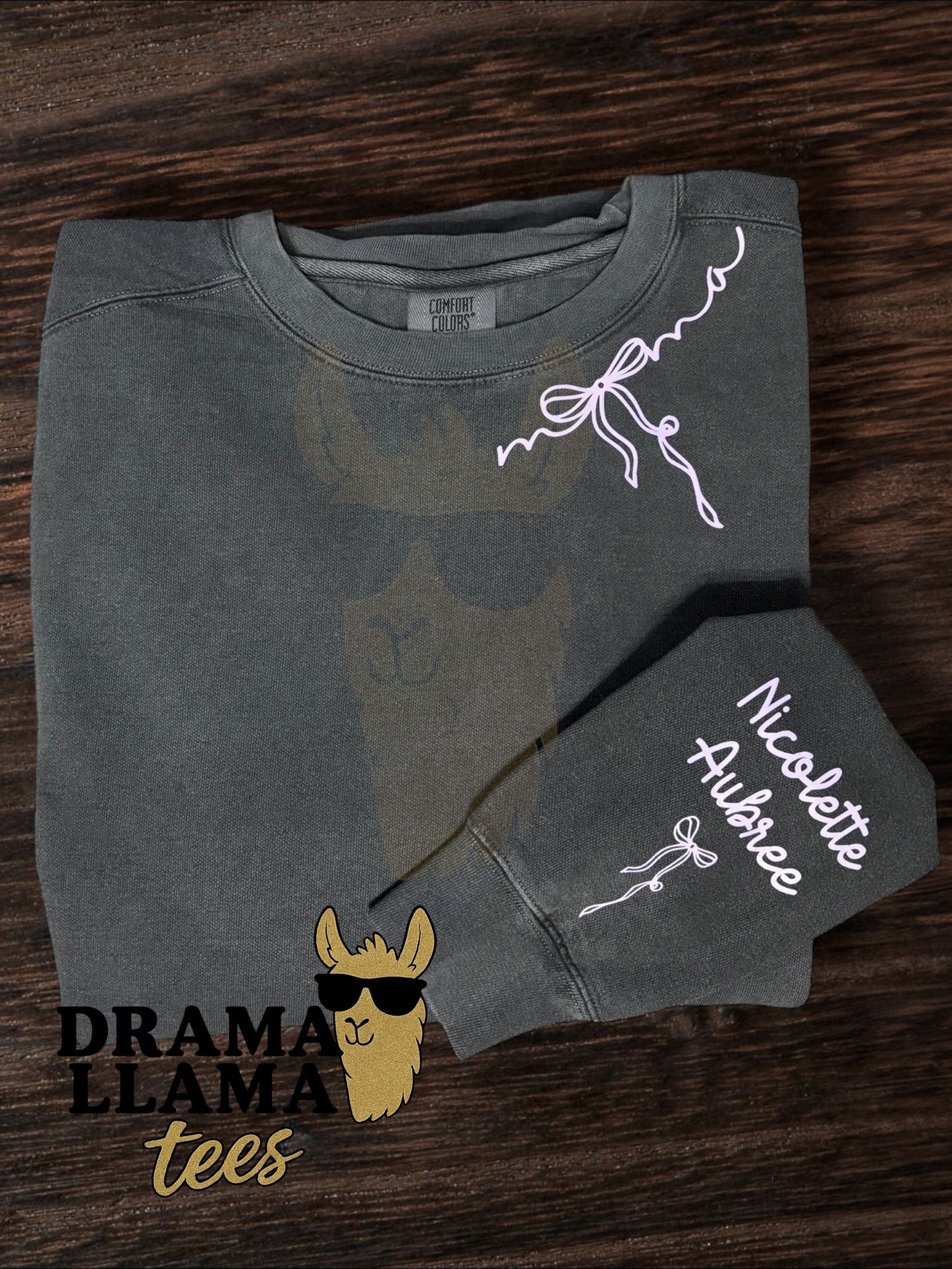 Any Title with Kid(s) Names Coquette Sweatshirts