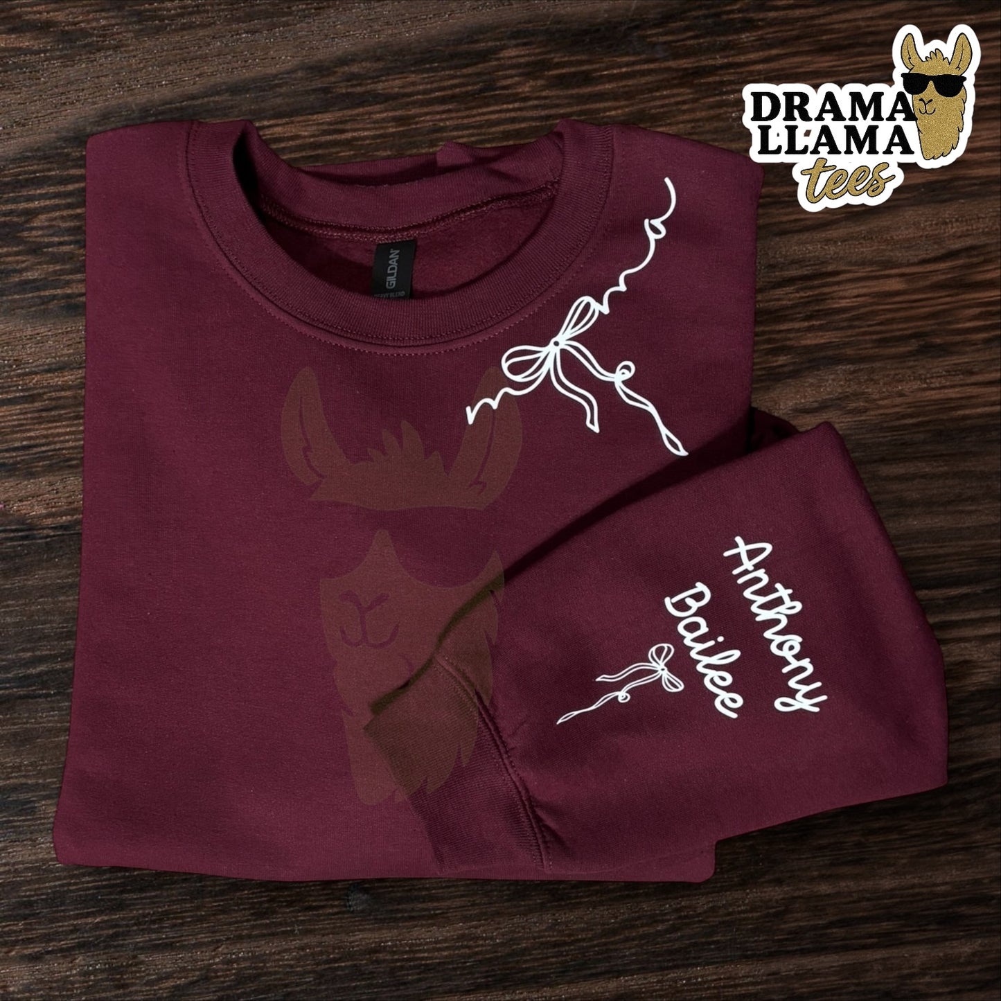 Any Title with Kid(s) Names Coquette Sweatshirts