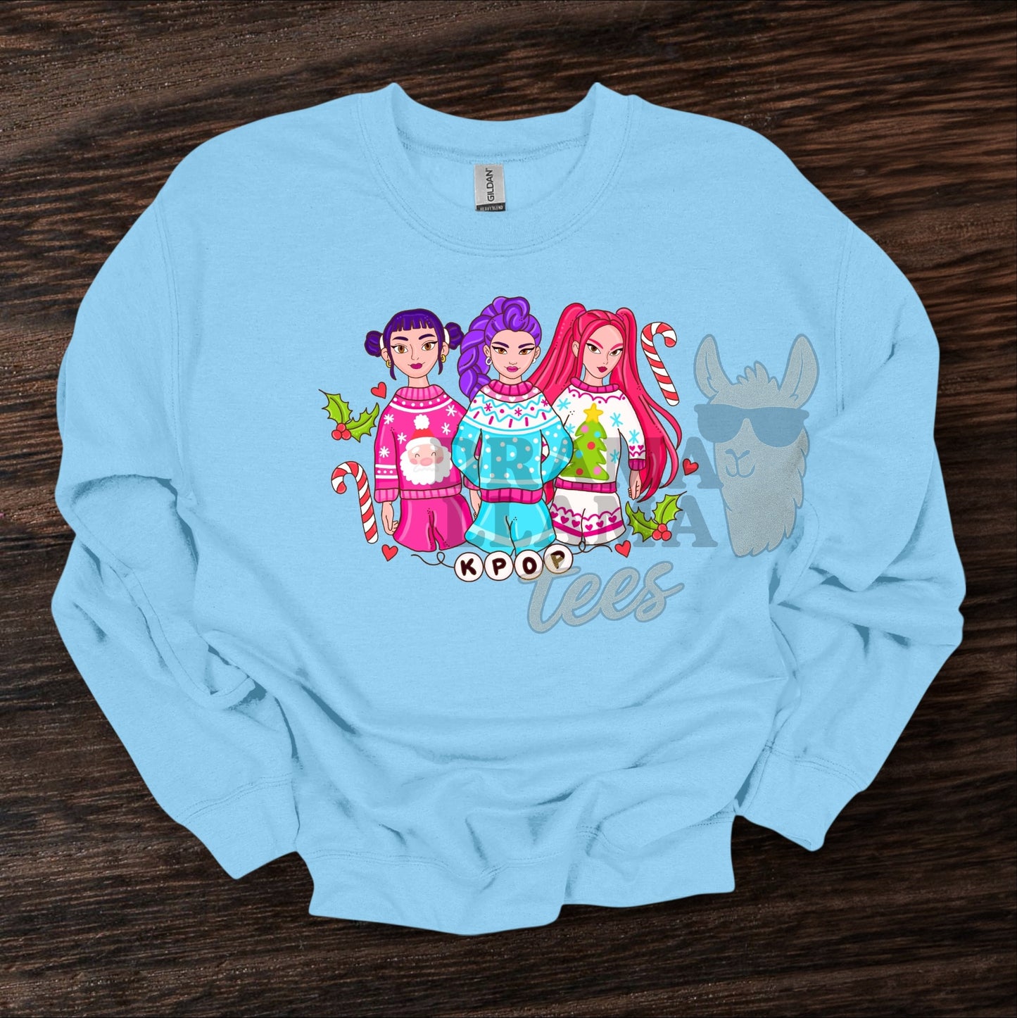 K💥 Christmas Collab Tees/Sweatshirt (Multiple Color Options!): DLTPO