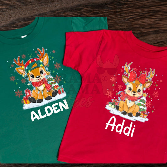 Reindeer Personalized Tee: Drama Llama Tuesday Deals