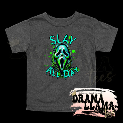 Toddler Spooky Drop 1 Tees- SLATE