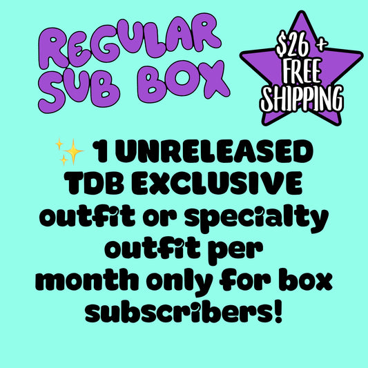 Subscription Boxes Basic Option (1 Unreleased Exclusive Monthly)