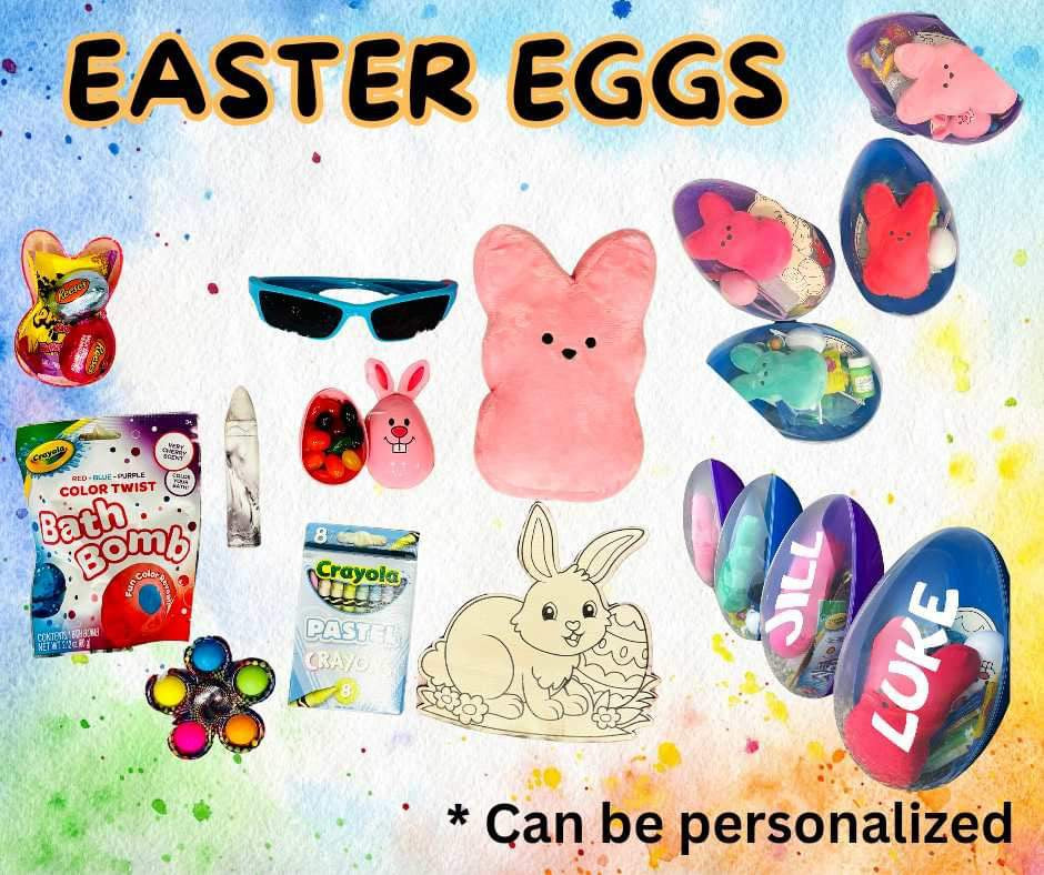 Personalized Easter Eggs + Personalized Peep (Pre-Filled!)   | Girls Easter Eggs Toys Treats Candy Activities & More!