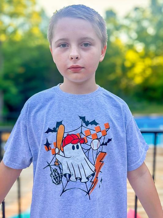 Ghost Baseball Kids Tee *Multiple Color Options Available*