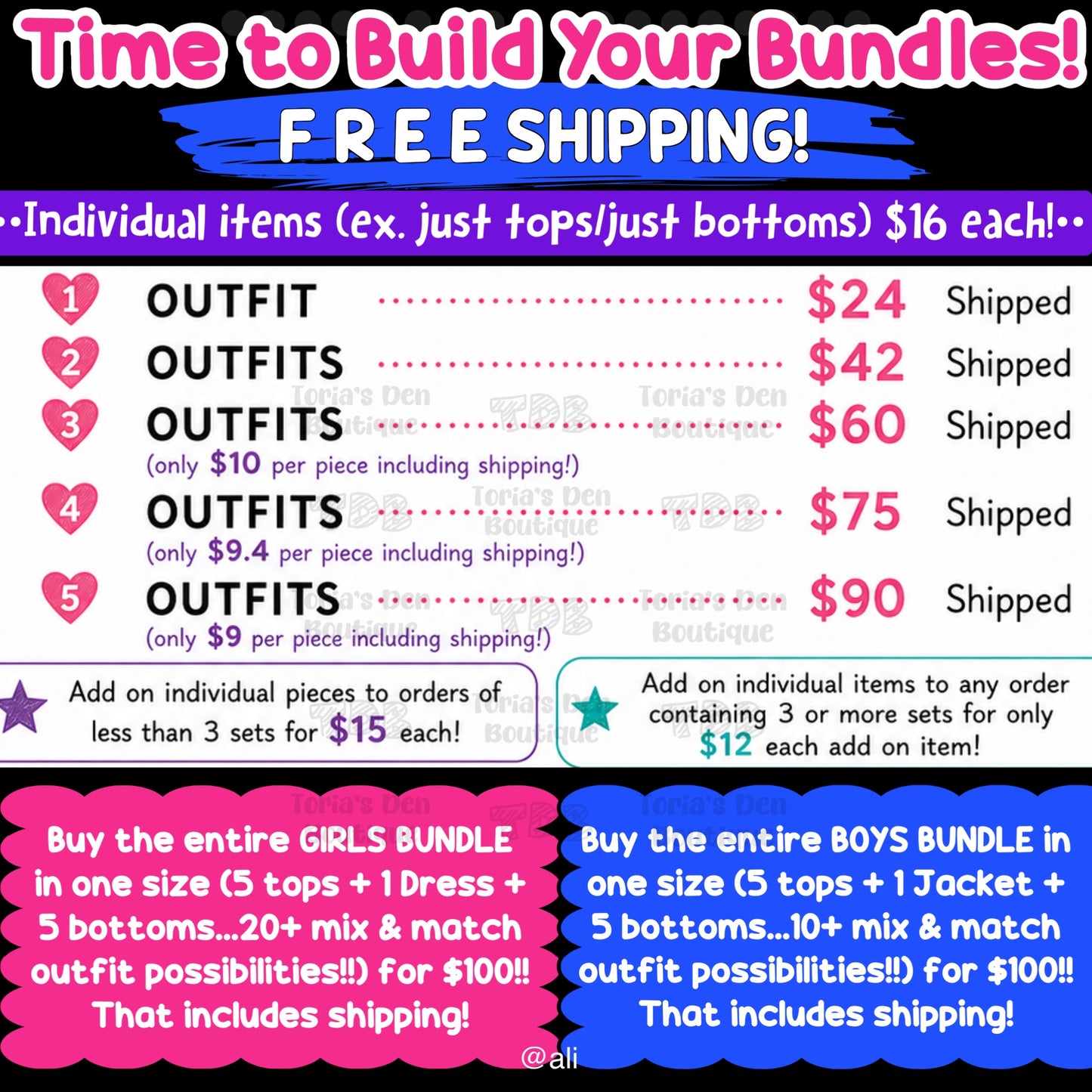 Build-A-Bundle (SETS ONLY LISTING): Limited Pre-Order DW | FREE SHIPPING