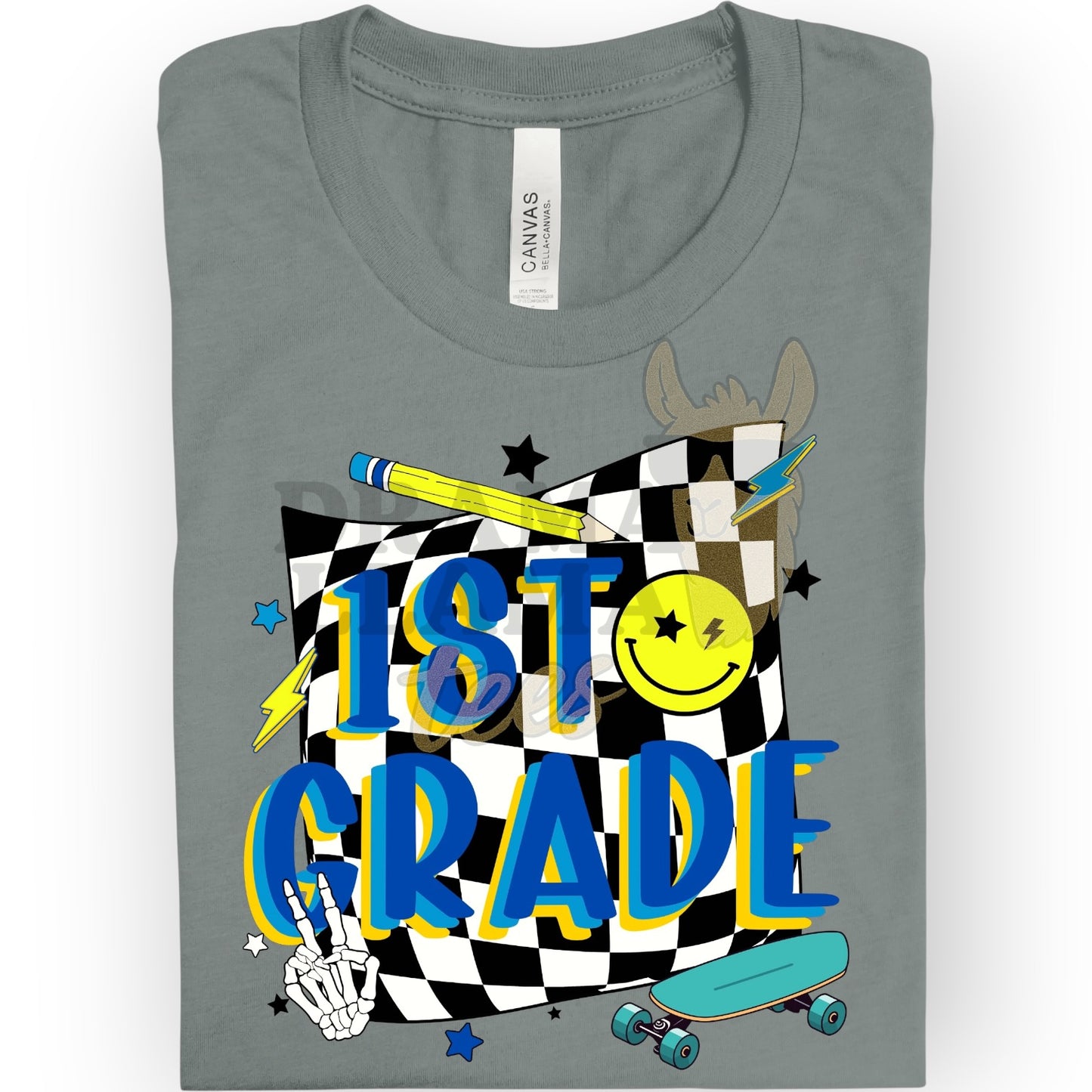 Checks & Smiley Grades GILDAN SOFTSTYLE Youth Tees | Put GRADE in note box! Pre-K to 4th