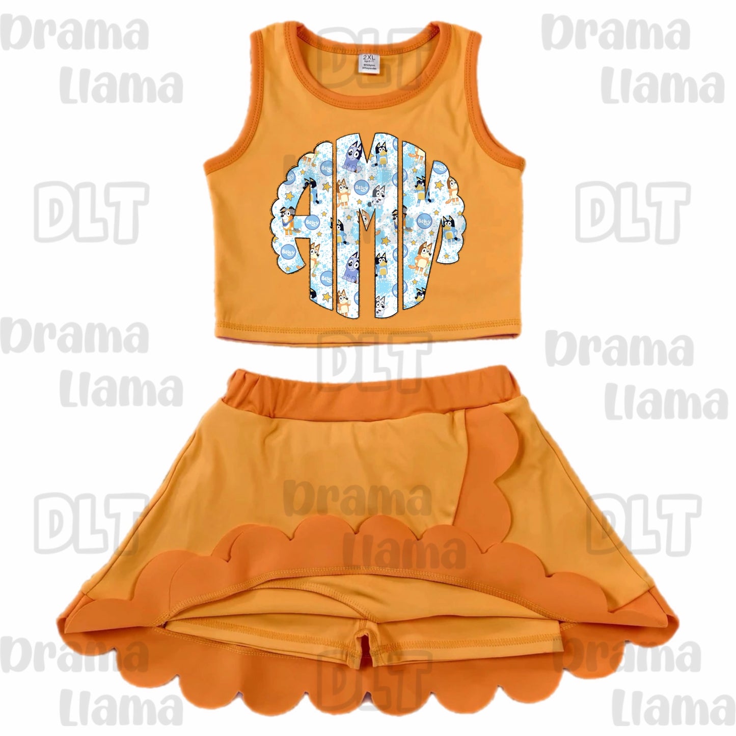 Personalized For Real Life Crop and Skort Sets