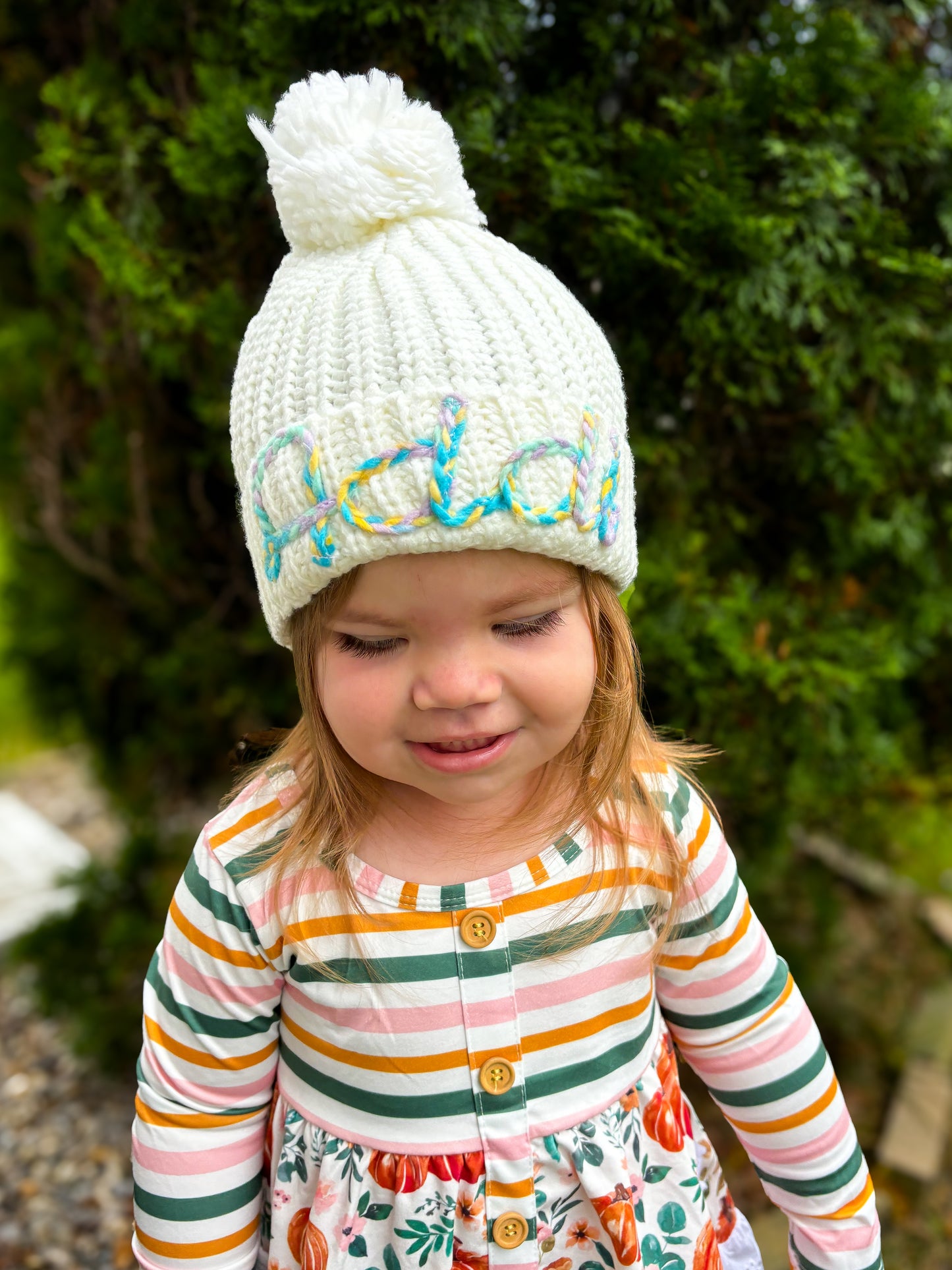 Hand Embroidered Infant/Toddler Beanie Pre-Order