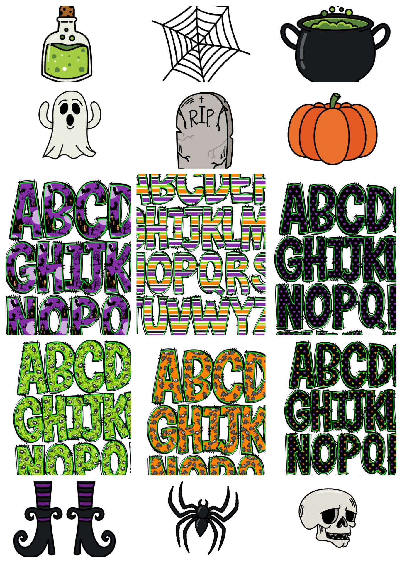 Halloween Treat Bags (Put Design Choice in Note Box!)