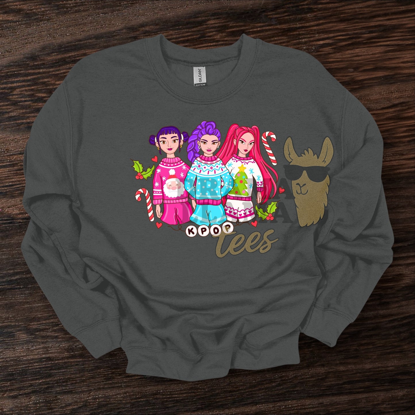 K💥 Christmas Collab Tees/Sweatshirt (Multiple Color Options!): DLTPO