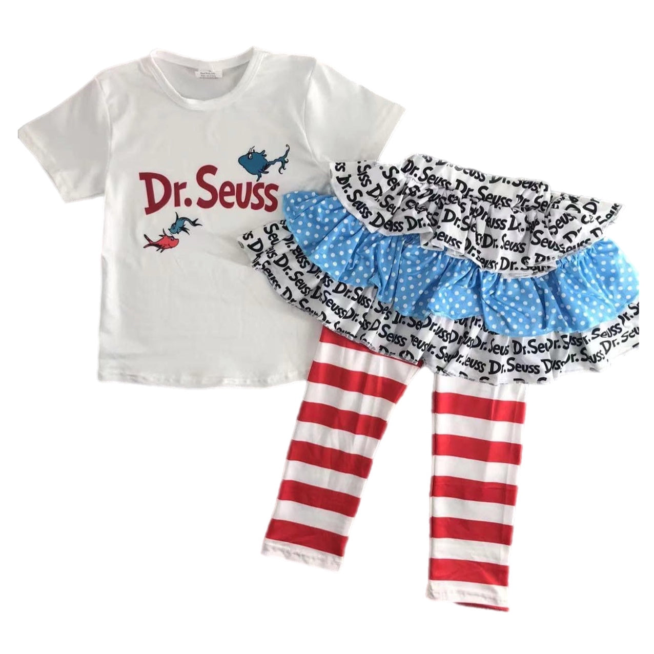 ᴡᴇᴇᴋʟʏ ᴘʀᴇ ᴏʀᴅᴇʀ Rhyming Dr Skirted Leggings Set