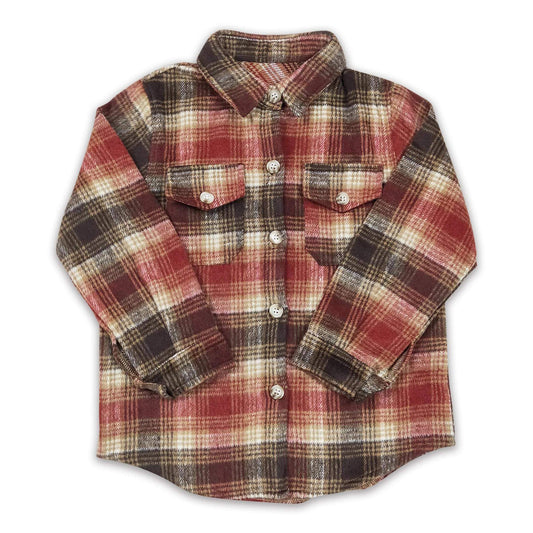 ᴡᴇᴇᴋʟʏ ᴘʀᴇ ᴏʀᴅᴇʀ Flannel- Brown and Red