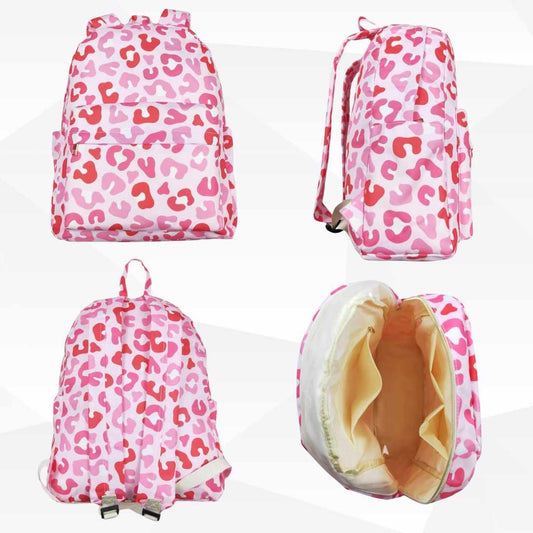 ᴡᴇᴇᴋʟʏ ᴘʀᴇ ᴏʀᴅᴇʀ Backpack- Pink Leopard