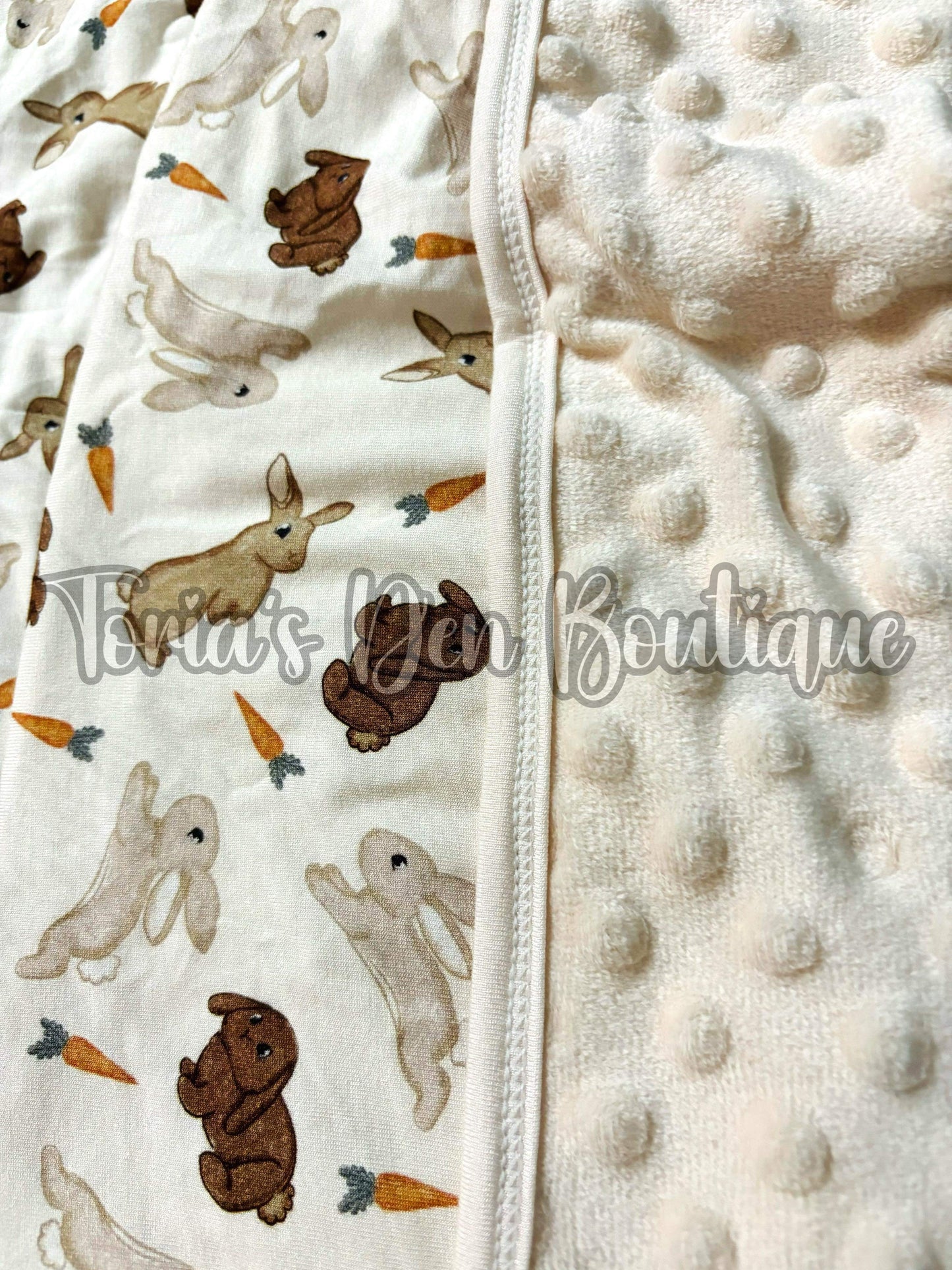 30x40" (1)  ʀᴇᴀᴅʏ ᴛᴏ ꜱʜɪᴘ! Bamboo Bunnies Blanket- A TDB Exclusive