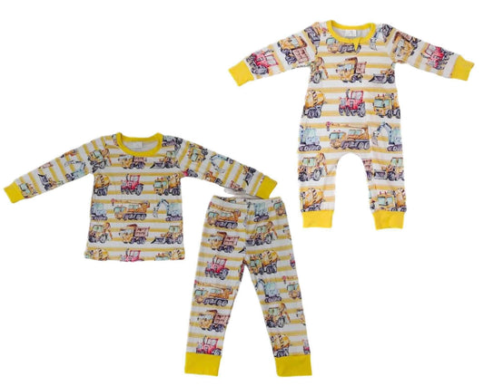 ᴡᴇᴇᴋʟʏ ᴘʀᴇ ᴏʀᴅᴇʀ Construction Trucks Zippie or Lounge Set