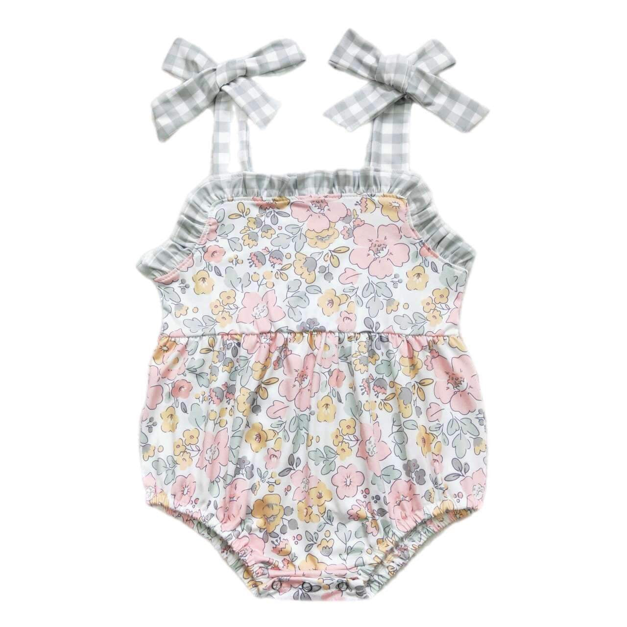 ᴡᴇᴇᴋʟʏ ᴘʀᴇ ᴏʀᴅᴇʀ Floral  Romper with Tie Straps