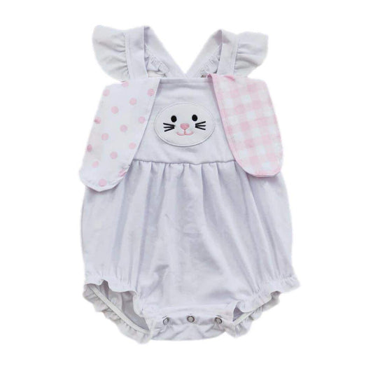 ᴡᴇᴇᴋʟʏ ᴘʀᴇ ᴏʀᴅᴇʀ Easter Embroidered Floppy Bunny Ruffle Bubble