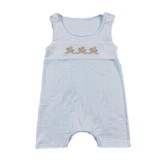 ᴡᴇᴇᴋʟʏ ᴘʀᴇ ᴏʀᴅᴇʀ Easter Embroidered Hopping Bunny Romper