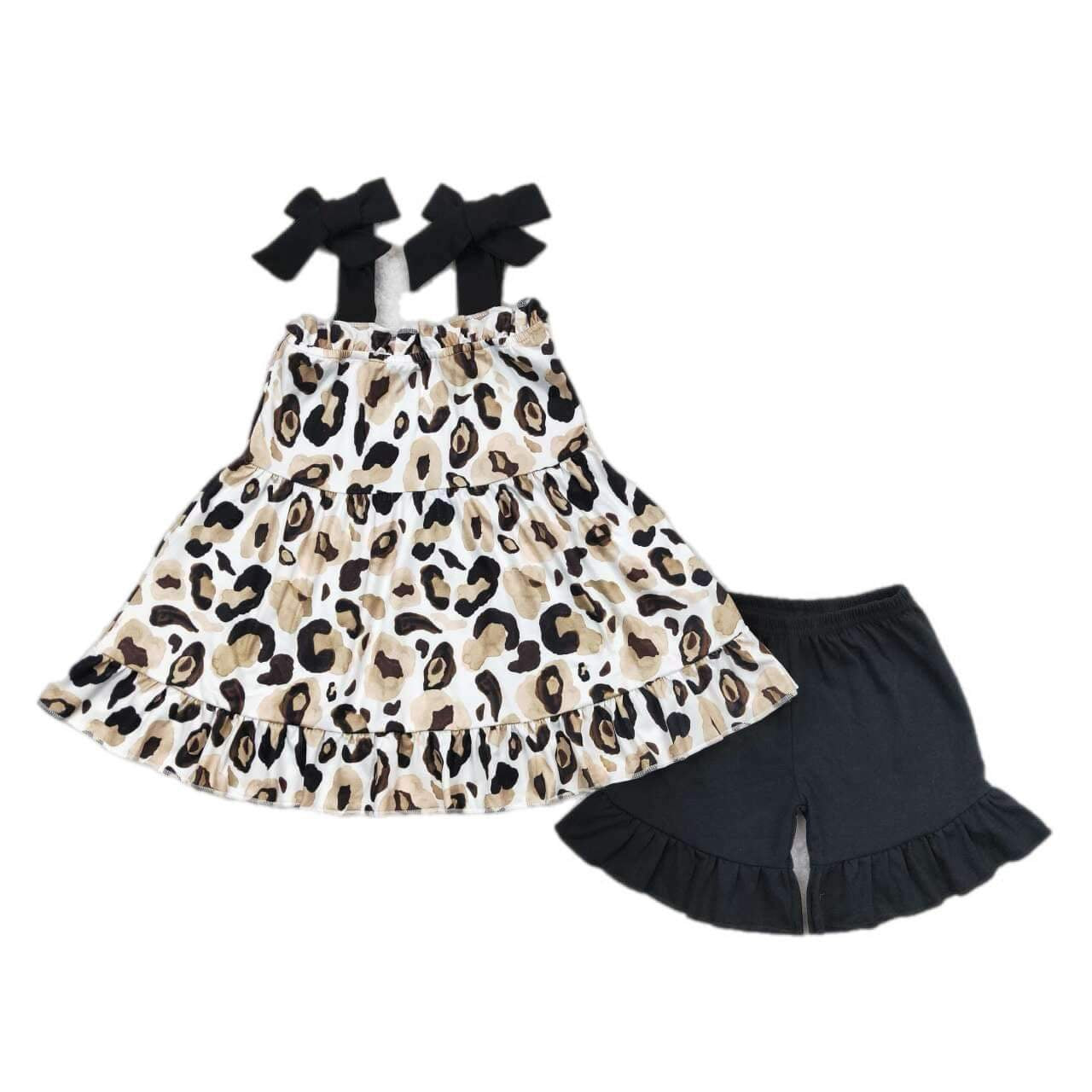 ᴡᴇᴇᴋʟʏ ᴘʀᴇ ᴏʀᴅᴇʀ Animal Print Ruffle Shorts Set