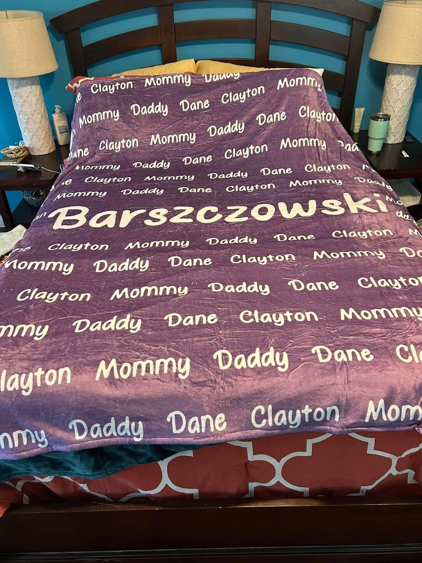 Title with Kids/Grandkids Names Blankets