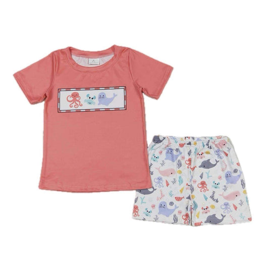 ᴡᴇᴇᴋʟʏ ᴘʀᴇ ᴏʀᴅᴇʀ Sea Animal Shorts Set