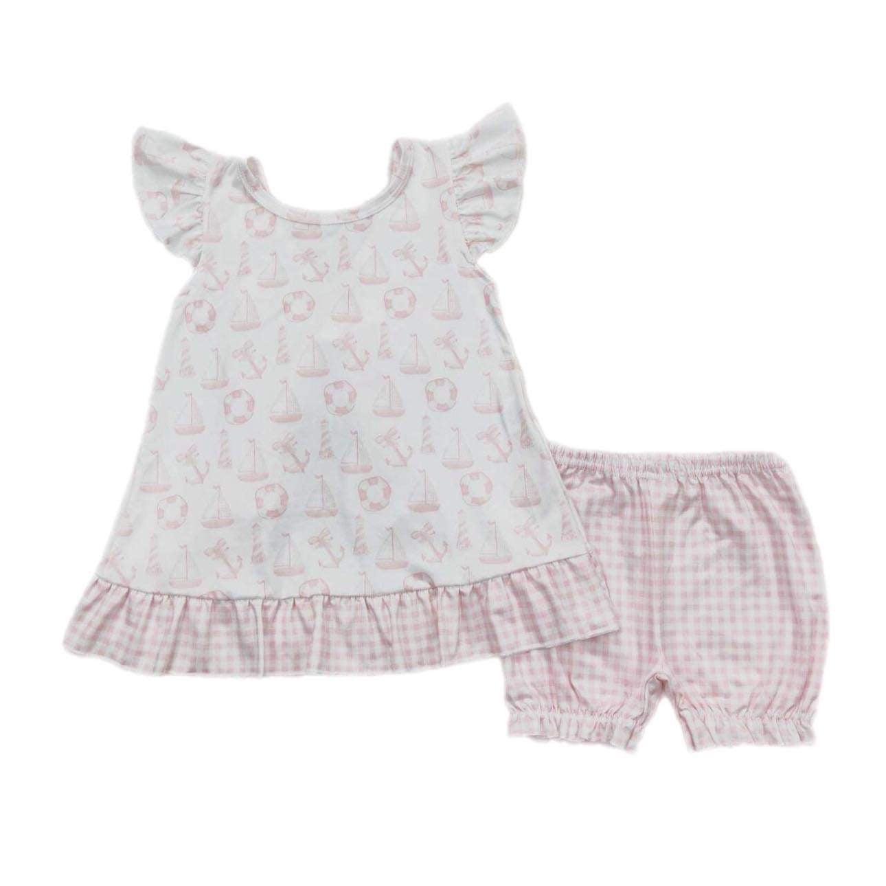 ᴡᴇᴇᴋʟʏ ᴘʀᴇ ᴏʀᴅᴇʀ Pink Sailboats Shorts Set