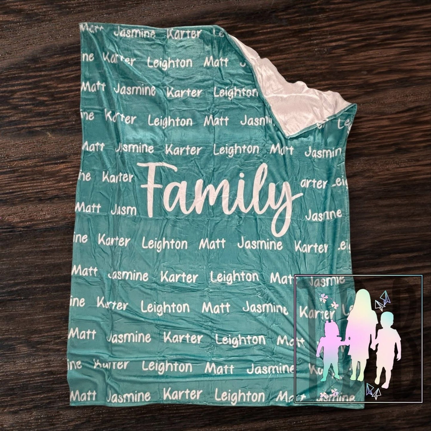 Title with Kids/Grandkids Names Blankets