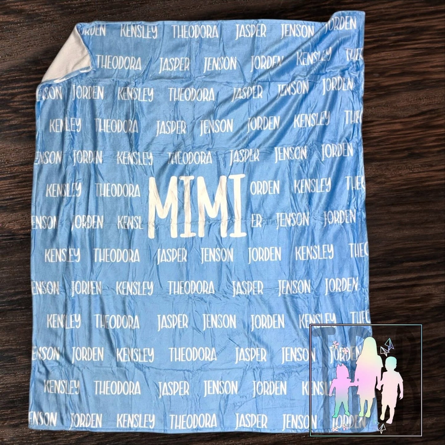 Title with Kids/Grandkids Names Blankets