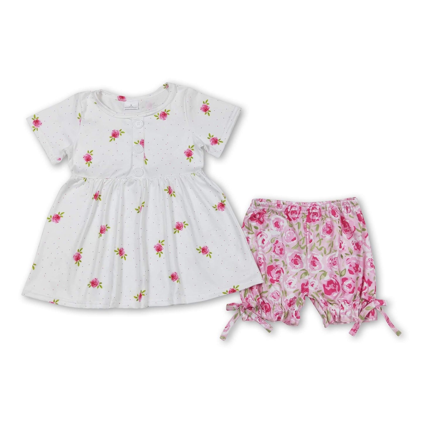 ᴡᴇᴇᴋʟʏ ᴘʀᴇ ᴏʀᴅᴇʀ Roses Ruffle Shorts Set