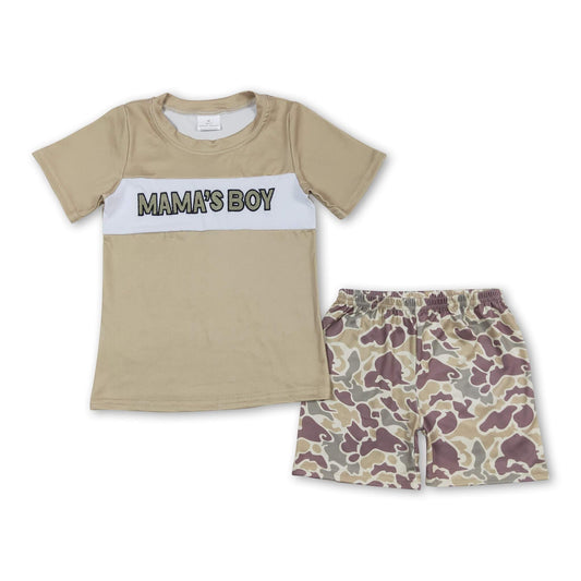 ᴡᴇᴇᴋʟʏ ᴘʀᴇ ᴏʀᴅᴇʀ Camo Mama's Boy Shorts Set