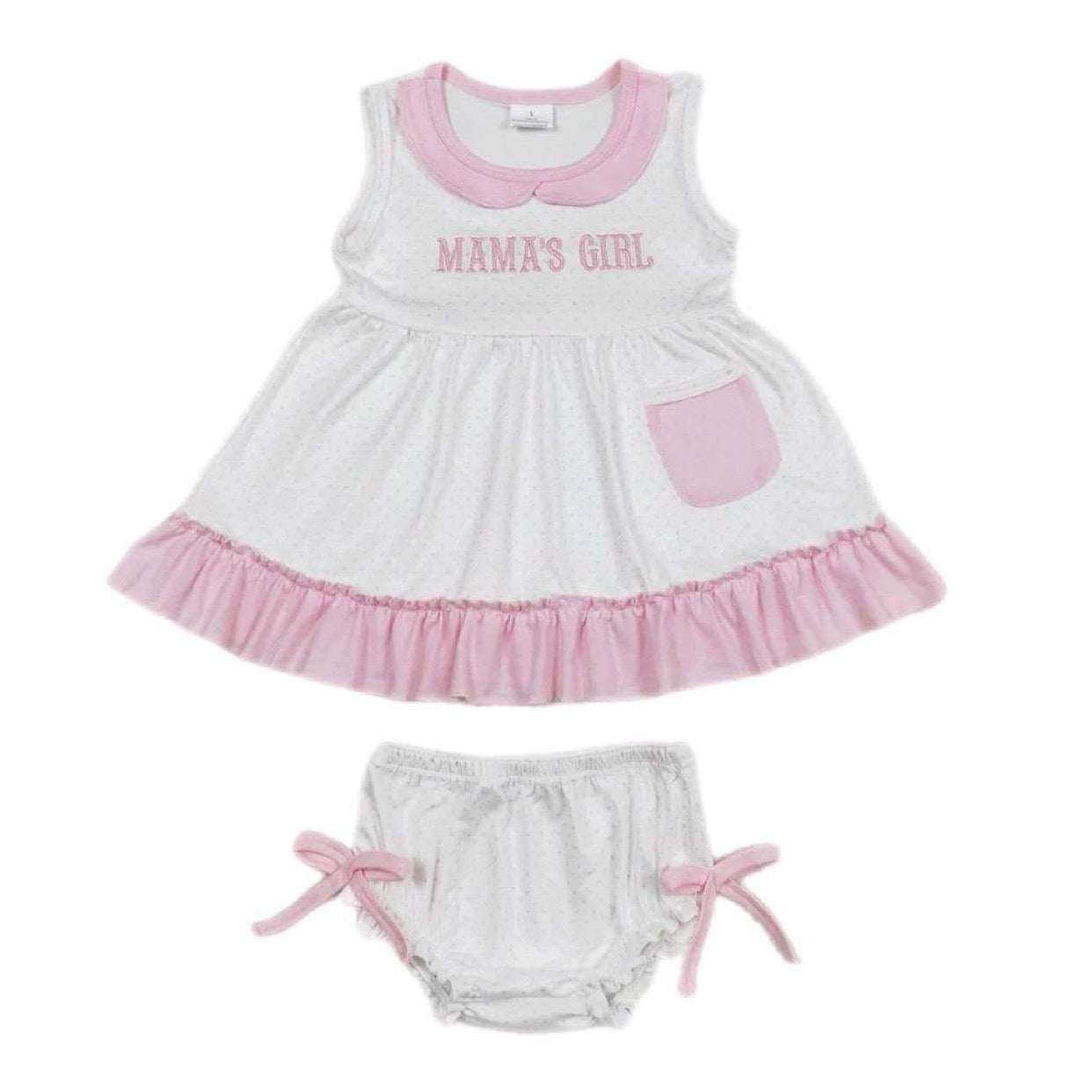 ᴡᴇᴇᴋʟʏ ᴘʀᴇ ᴏʀᴅᴇʀ Embroidered Mama's Girl Bummies Set