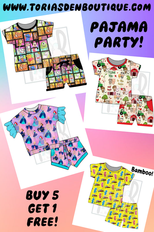 Summer PJ Party Flash Drop! TDB Exclusive Pre-Order BUY 5 GET 1 FREE!