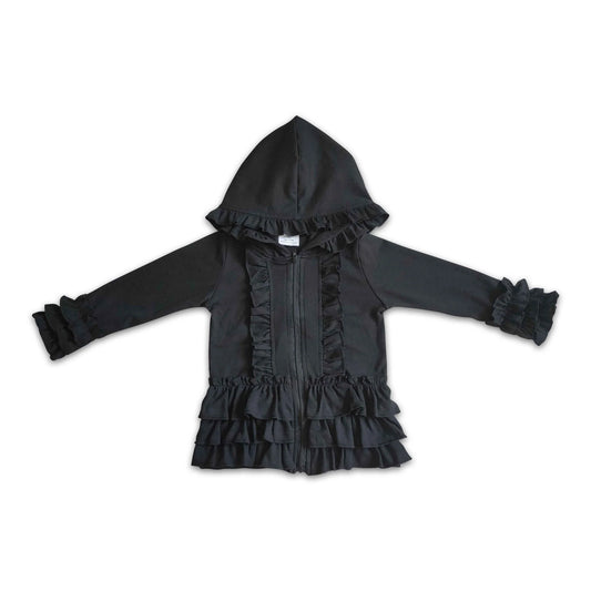 2T Black Ruffle Jacket