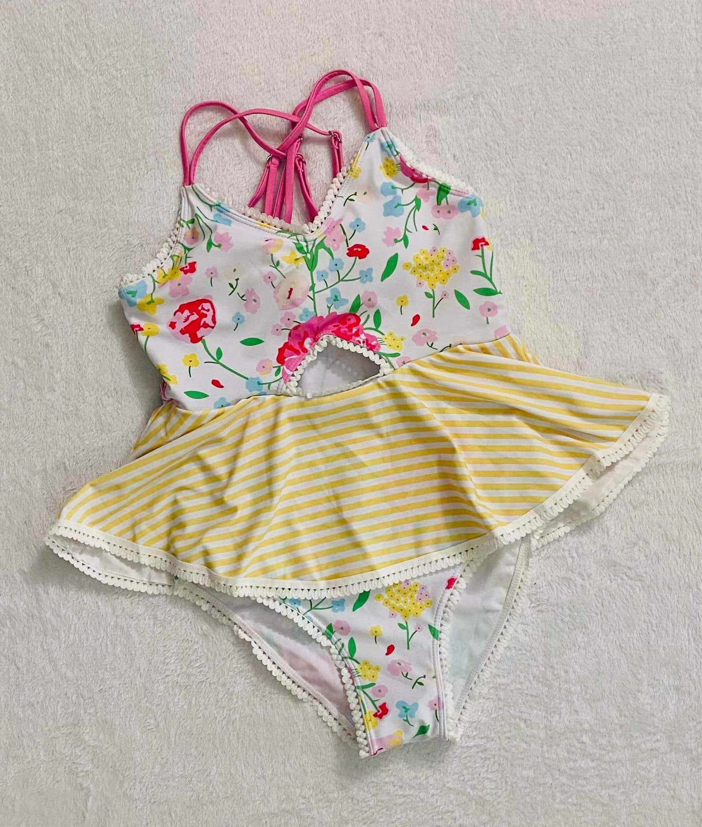 10-12  ʀᴇᴀᴅʏ ᴛᴏ ꜱʜɪᴘ! Floral Skirted Swim