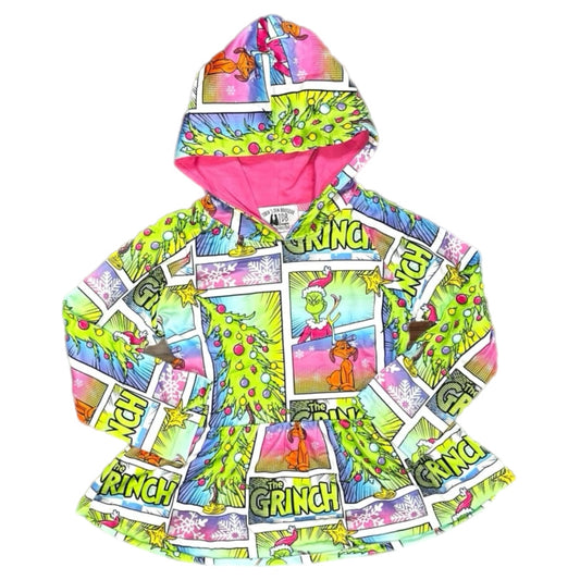 3T 4T Rainbow Mean Christmas Hooded Peplum  *CLOSEOUT SALE*